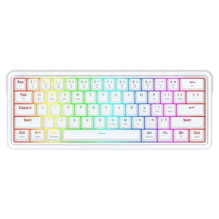 Gaming Πληκτρολόγιο Redragon Draconic V2 K730W-RGB-PRO White