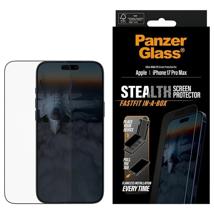 Προστατευτικό Οθόνης PanzerGlass Stealth Ultra-Wide Fit Fastfit for Apple iPhone 17 Pro Max