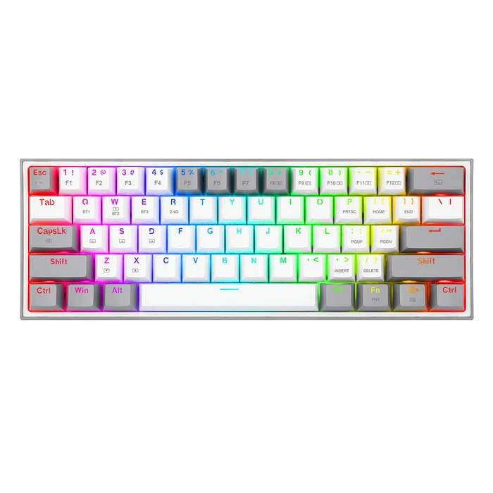 Gaming Πληκτρολόγιο Redragon K617 Fizz RGB White/grey
