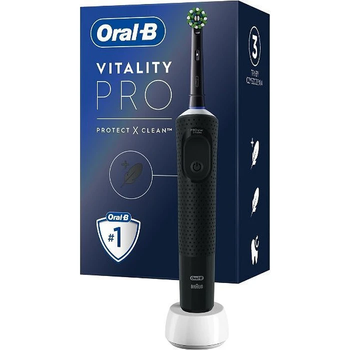 Ηλεκτρική Οδοντόβουρτσα Oral-B Vitality Pro Protect X Clean Black