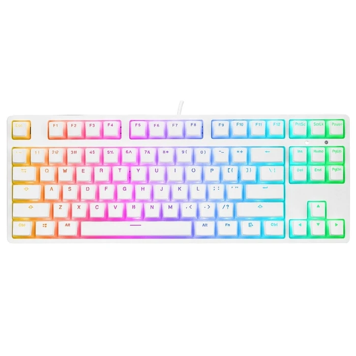 Gaming Πληκτρολόγιο Rampage mechanical TKL GHOST Huano Red Switch White