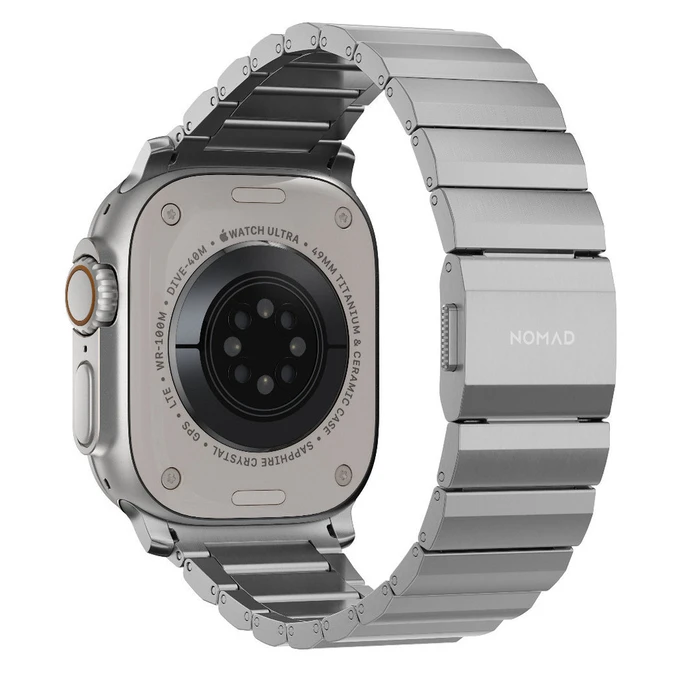 Λουράκι Nomad Titanium for Apple Watch 46mm/49mm Silver