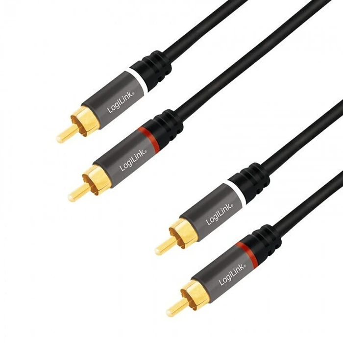Καλώδιο RCA Logilink 10.0m 2x RCA male - 2x RCA male