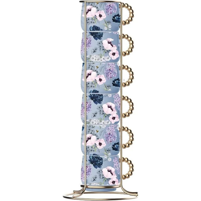 Φλιτζάνια Καφέ Bialetti Bridgerton for Espresso 6x 60 ml Blue