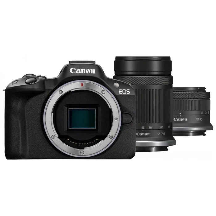 Φωτογραφική Μηχανή Canon EOS R50 + RF-S 18-45mm IS STM + RF-S 55-210mm IS STM Black