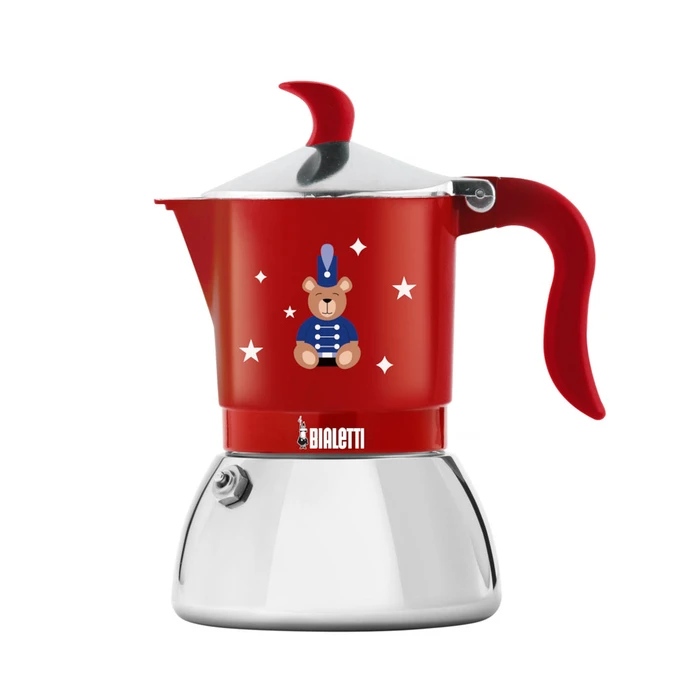 Μπρίκι Espresso Bialetti Fiammetta Induction 4TZ (200 ml) Joyful Christmas Red