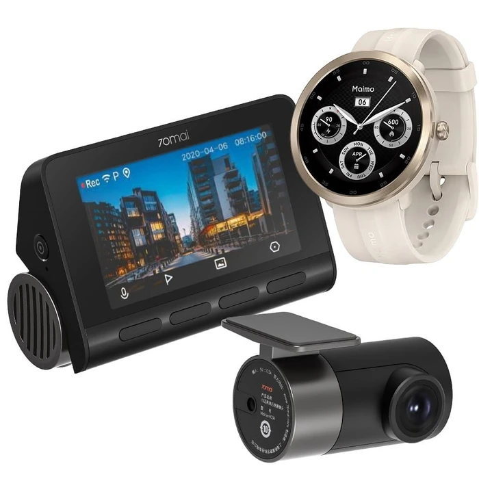 Κάμερα Αυτοκινήτου 70Mai Dash Cam A800S 4K + RC06 set + Maimo Watch R Gold-GPS WT2001-GPS
