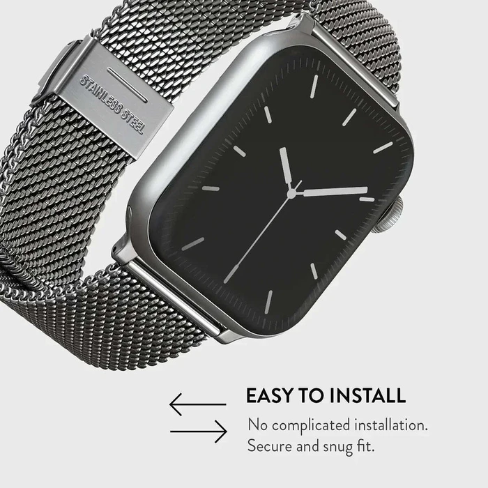 Λουράκι Burga Metal Mesh Elegance for Apple Watch 42/44 mm (silver)