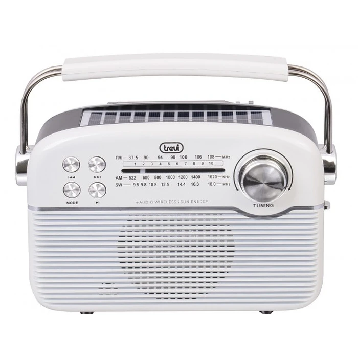 Φορητό Ραδιόφωνο Trevi Solar Vintage Radio με ΒΤ RA-7F50/WH 