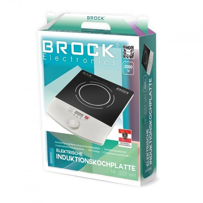 Επαγωγική Εστία Brock Μονή HP-3201/WH 
