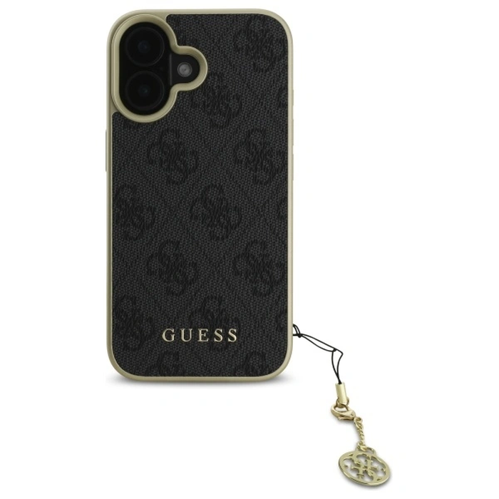 Guess GUHCP16SGF4GGR Apple iPhone 16 hardcase 4G Charms Collection black