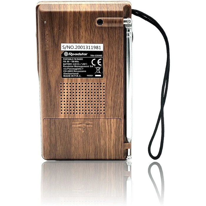 Ραδιόφωνο Τσέπης Roadstar TRA-1230/WD