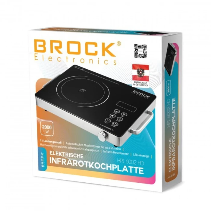 Επιτραπέζια Εστία Κεραμική μονή HPI-6002/HD Brock