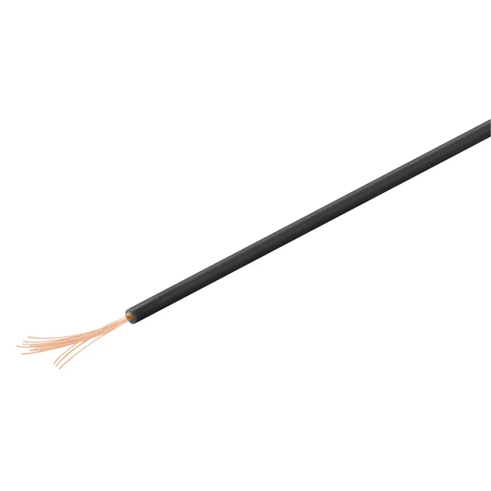 Goobay Καλώδιο 55045 Με Ελεύθερα ʼκρα, 0.14mm², Copper, 10m, Μαύρο