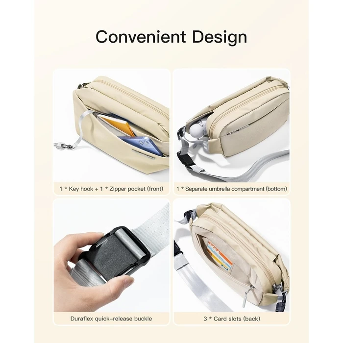 Τσάντα Ώμου Inateck LB03014-S Beige 36cm * 17cm * 7cm