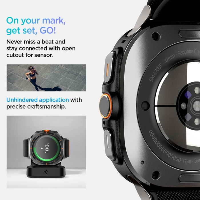 Spigen Fit Lite Samsung Galaxy Watch Ultra 1 / 2 47 mm Black