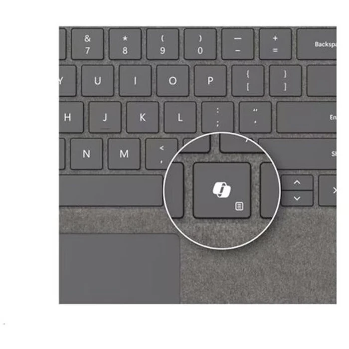 Πληκτρολόγιο Microsoft Keyboard with Pencil Holder for Surface Pro - Platinum