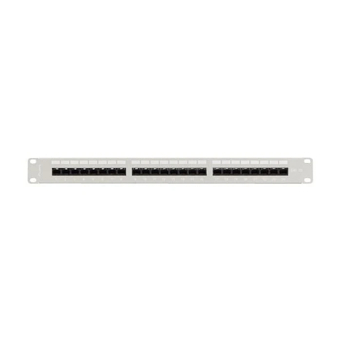 Patch Panel Lanberg 24 Port 1U 19" cat.5E UTP gray with cable organizer