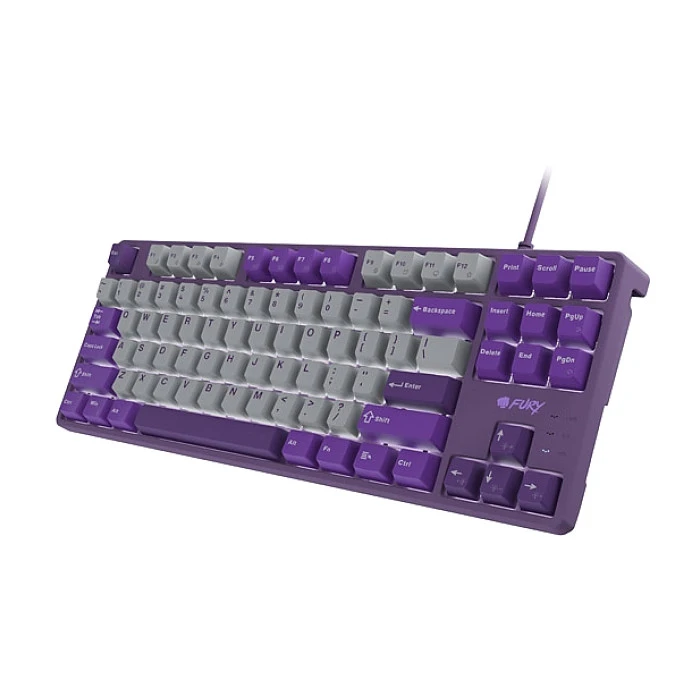 Gaming Πληκτρολόγιο Fury Kanabo K2 US White Backlit Mechanical Gray-Purple