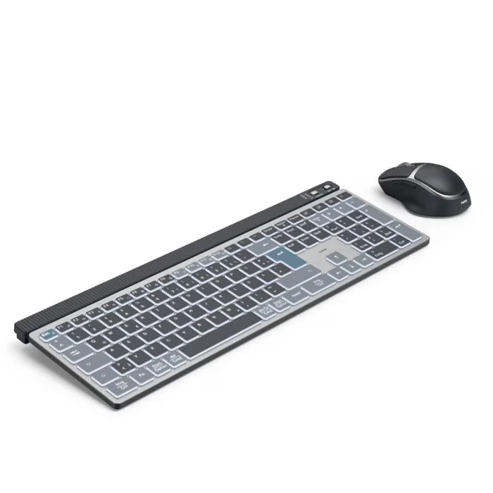 Σετ Πληκτρολόγιο Και Ποντίκι Ασύρματο Hama Multi-Device Kit WKM-750 Black