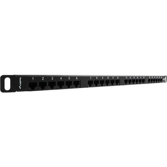 Patch Panel Lanberg 24 Port 0.5U 19" Cat. 5E UTP Black