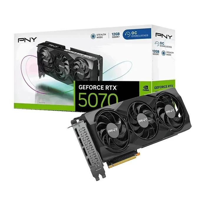 Κάρτα Γραφικών PNY GeForce RTX 5070 Triple Fan 12GB OC DLSS 4