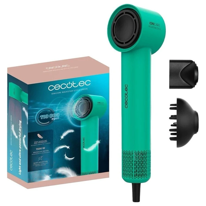Πιστολάκι Μαλλιών Cecotec IoniCare RockStar Style Green