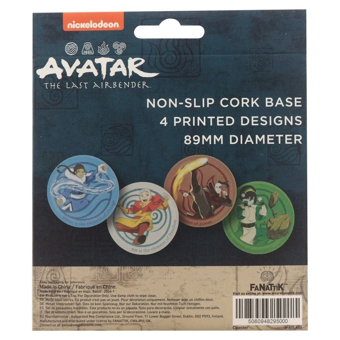 Σουβέρ Fanattik Avatar coasters, metal, 4-piece set