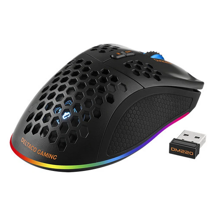 Gaming Ποντίκι Deltaco DM220 wireless, RGB, Black