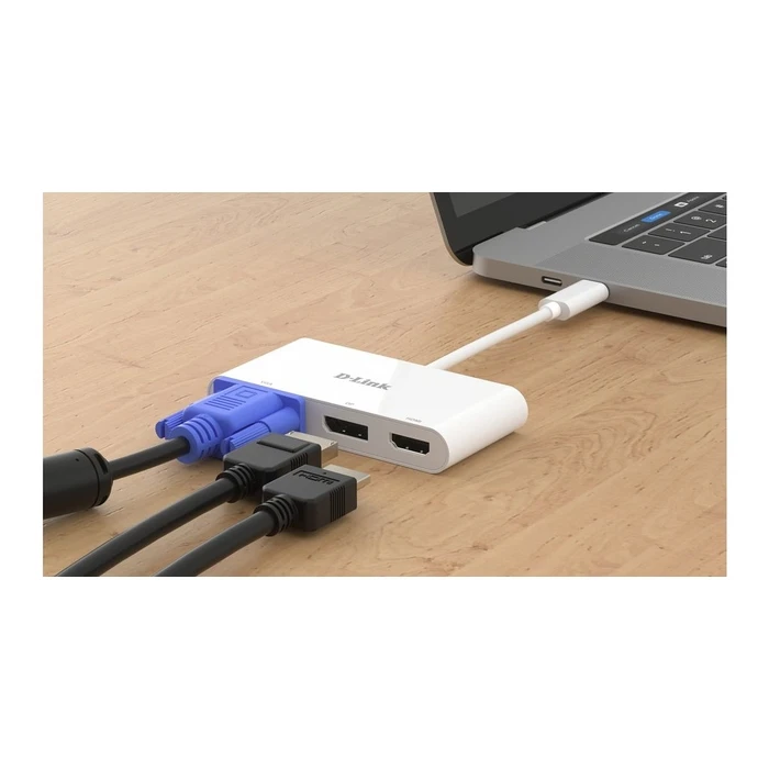 Docking Station D-Link DUB-V310 3-in-1 USB-C Video Adapter VGA/HDMI/DP retail