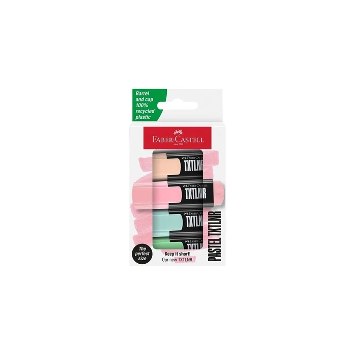 Μαρκαδόροι Faber-Castell highlighter TXTLNR Pastell 4-pack