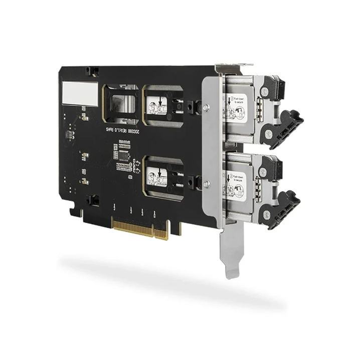 Αξεσουάρ Σκληρών Δίσκων IcyDock 2x M.2 NVMe to PCIe 4.0 x8 card bifurcation