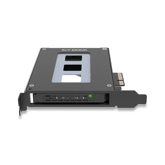 Αξεσουάρ Σκληρών Δίσκων IcyDock 1x 2.5" u.2/U.3 NVMe to PCIe 5.0 MCIO SFF-TA