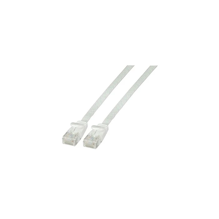 Καλώδιο Δικτύου EFB RJ45 flat U/UTP, Cat.6A, PVC, 1.5m, White