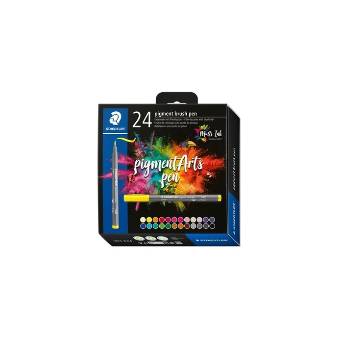 Μαρκαδόροι Staedtler MultiInk Pigment Arts brush pen 24er-Set sort. retail