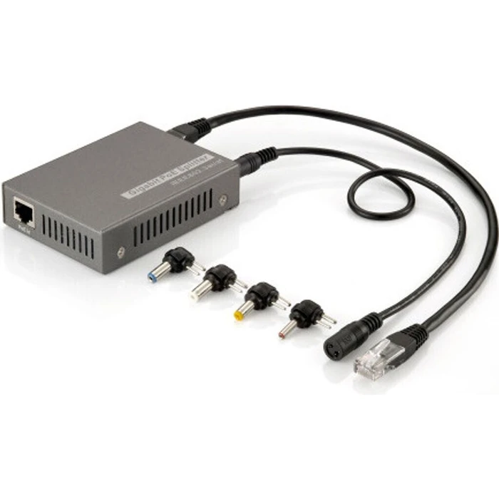 PoE Adapter LevelOne PoE Gigabit RJ45 2.5Gbps 60W Gray