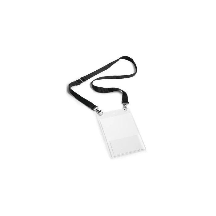 Είδη Συνεδρίου Durable Event Name Badge A6 with Textile Band Duo 10 pcs black