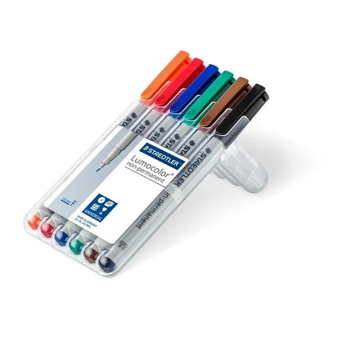 Μαρκαδόροι Staedtler foil pen Lumocolor F nonperm 6St