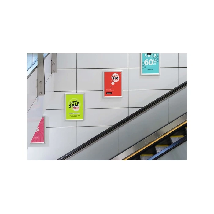 Πίνακας Ανακοινώσεων Durable snap frame Aluminium A3 Silver