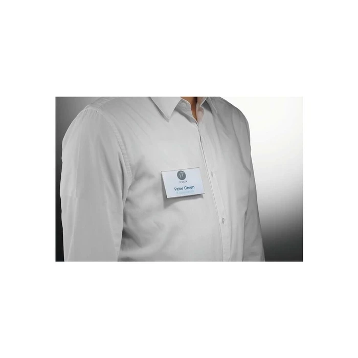 Είδη Συνεδρίου Durable name badge with magnet, twist-proof, 54x90mm, 25-pack