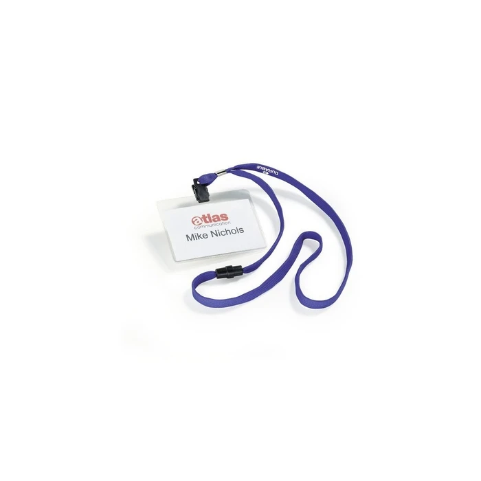 Είδη Συνεδρίου Durable Name Badge Textilband 10 6x9cm 10er Pck Blue