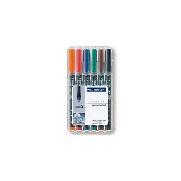 Μαρκαδόροι Staedtler foil pen Lumocolor S perm 6St