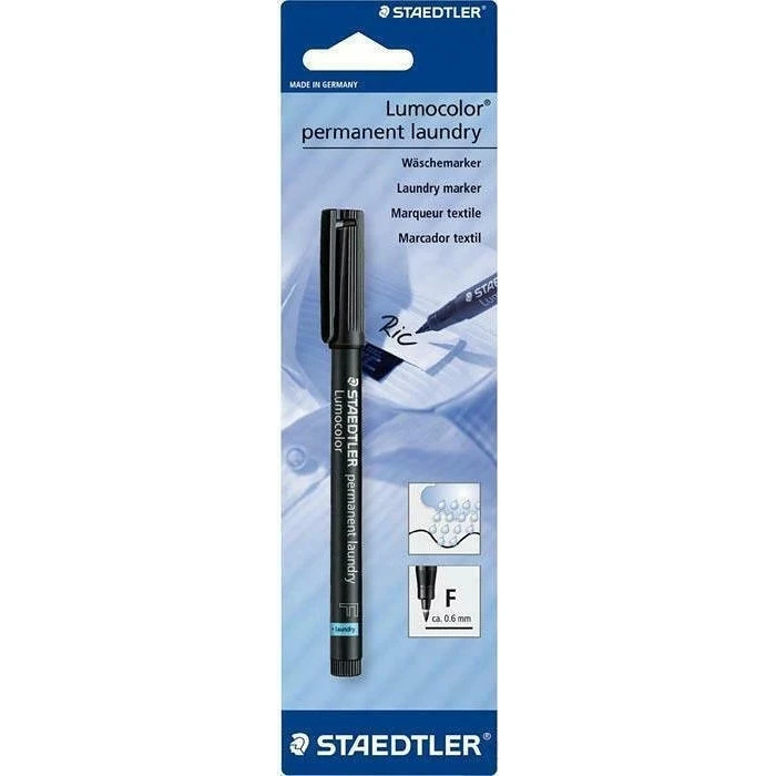 Μαρκαδόρος Staedtler Wäschemarker Lumocolor F Black