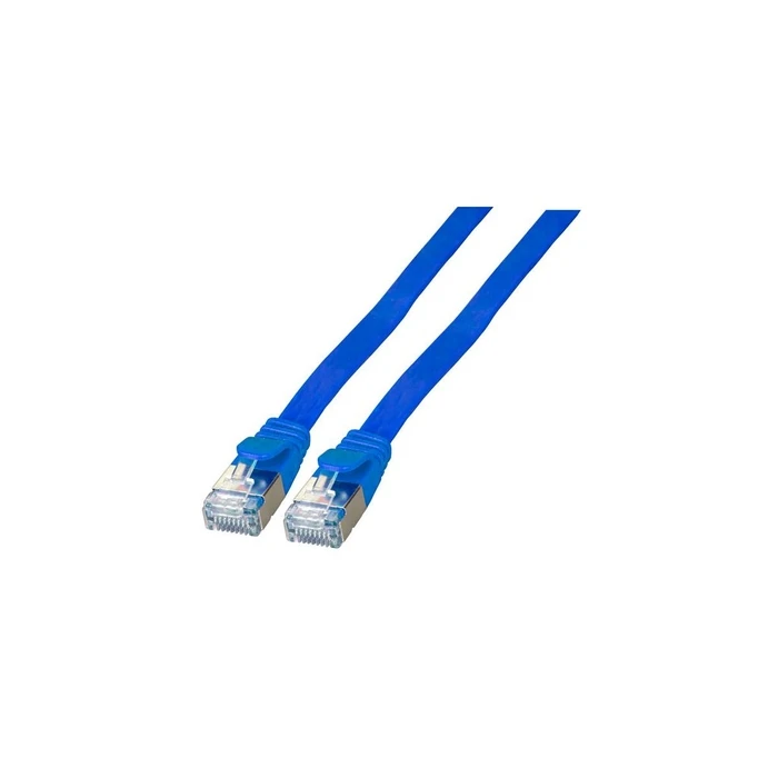 Καλώδιο Δικτύου EFB RJ45 flat U/FTP Cat.6A PVC 0.15m Blue