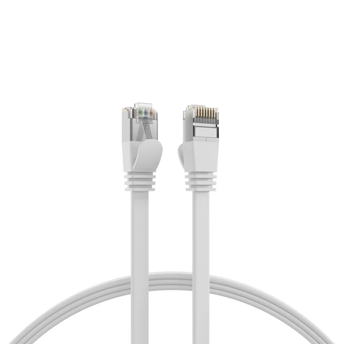 Καλώδιο Δικτύου EFB RJ45 flat U/FTP Cat.6A PVC 0.15m White