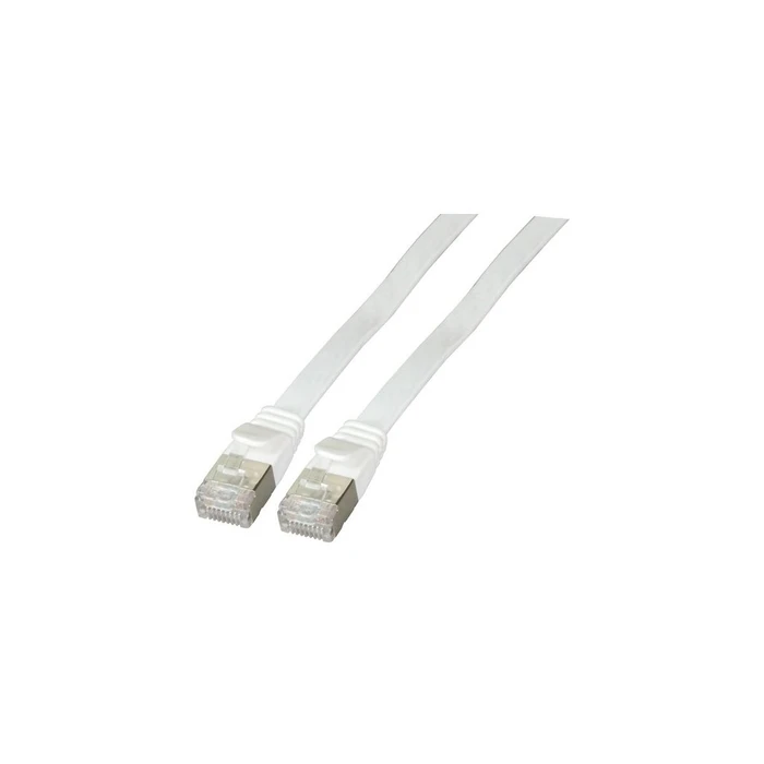 Καλώδιο Δικτύου EFB RJ45 flat U/FTP Cat.6A PVC 0.15m White