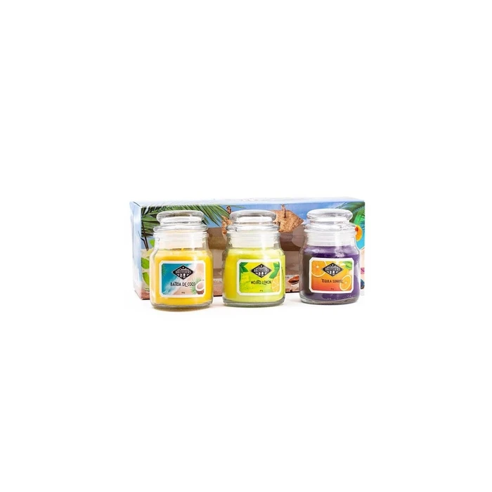Κεριά Candle Brothers Αρωματικόn Set Beach Bar - 3 x 85g