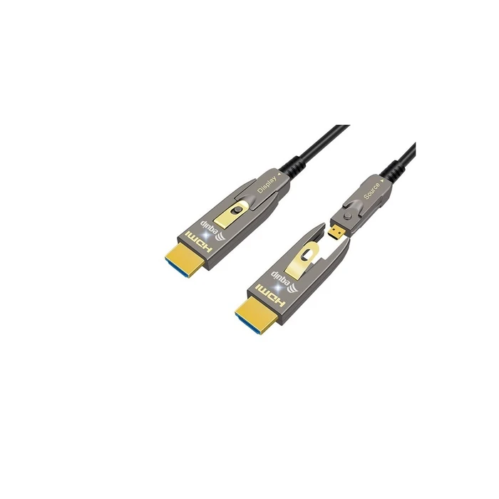 Καλώδιο Equip HDMI HS Ethernet 2.1 D/A D-AOC 8K/60Hz 10.00m Gray