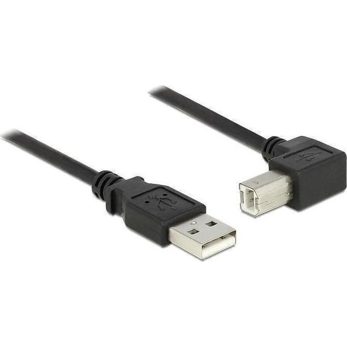 Καλώδιο Delock USB A -> B 90° St/St 2.00m Black