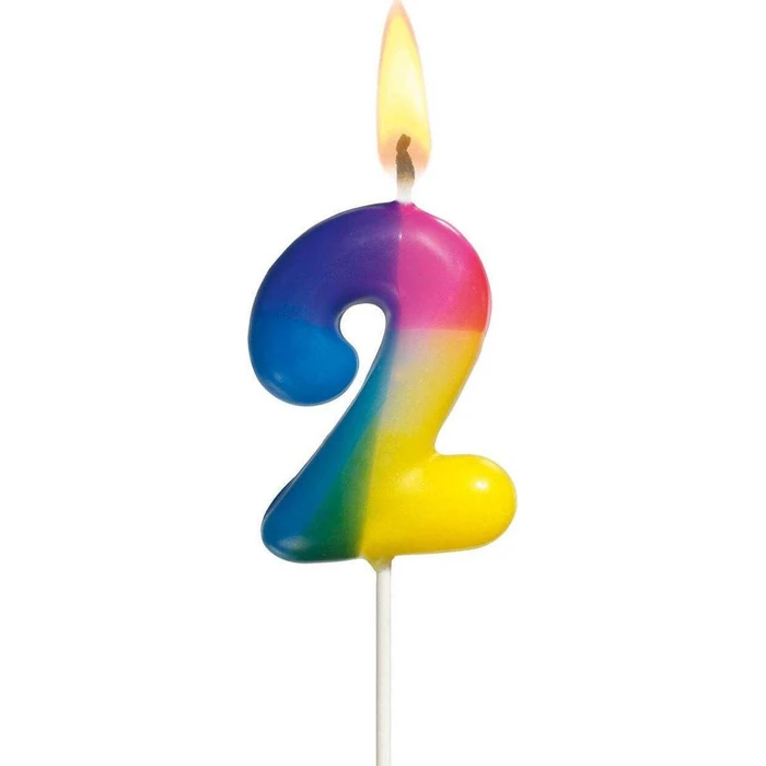 Κερί Susy Card Kerze '2' 1 pieces